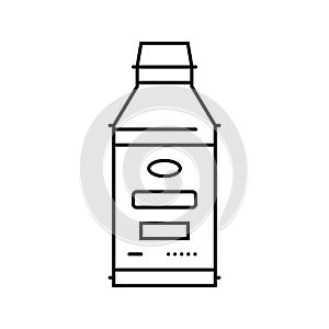 brake fluid car mechanic line icon vector illustration