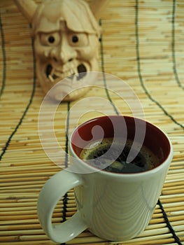 Brake time with coffee.