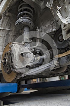 Braking system of a car