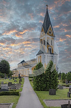 Brakne Hoby Church Sunset Sky