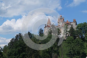 Bran Castle, also know as Dracula`s Castle, Brasov, Transylvania, Romania