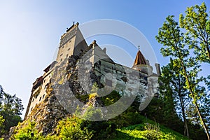 Bran Castle Castelul Bran. Legendary historical castle of Dracula in Transylvania, Brasov region, Romania