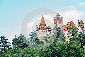 Bran Castle Dracula fortress in Romania