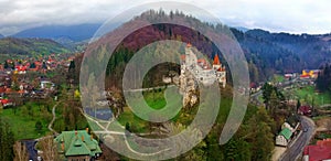 Bran castle or Dracula landmark in Transylvania, Romania.