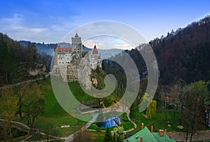 Bran castle or Dracula landmark in Transylvania, Romania