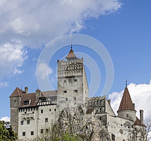 Bran Castle famous for the myth of Dracula, Brasov, Romania