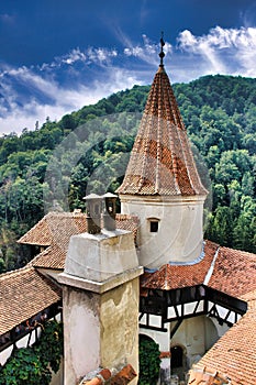 Bran Castle, known as Dracula\'s Castle, is the most famous and visited fortress in Transylvania (Romania)