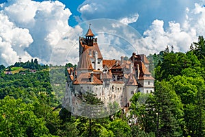 Bran Castle near Brasov, known as Dracula\'s Castle in Transylvania, Romania