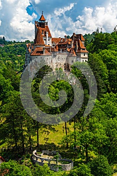 Bran Castle near Brasov, known as Dracula\'s Castle in Transylvania, Romania