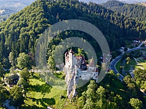 Bran Castle Romania panorama in Europe Nice a Weather