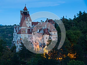 Bran Castle at sunset, Romania