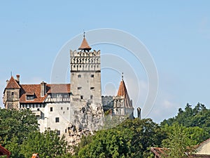 Bran castle view in a summer day 