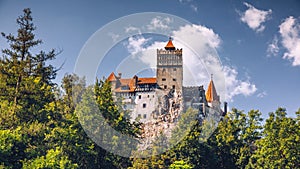 Bran Dracula historical castle of Transylvania, in Brasov region, Romania, Europe