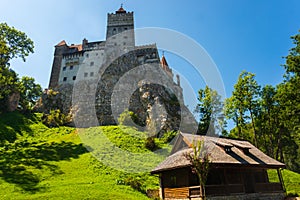 BRAN, ROMANIA: Drakula`s Castle. Beautiful landscape with a Bran castle with a summer day