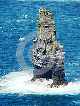 Branaunmore Sea Stack at Cliffs of Moher Ireland photo