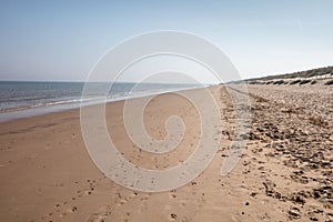 Brancaster Beach on a sunny day, North Norfolk England