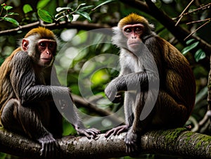 Branch Buddies: Monkeying Around on a Tree photo
