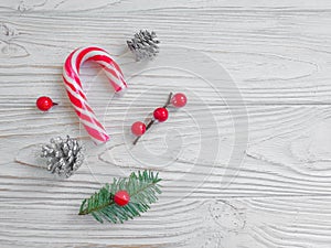 Branch of a christmas december border texture season decoration wooden background frame