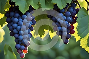 Branch of grapes, Ai generated image