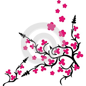 Branches design decorative romantic