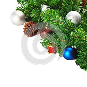 Branches ornament on a isolated white background