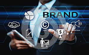 Brand Advertising Marketing Strategy Identity Business Technology concept