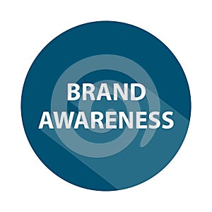 brand awareness badge on white