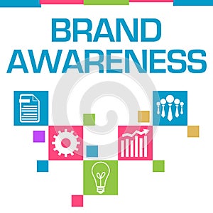 Brand Awareness Colorful Squares Symbols