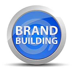 Brand Building blue round button