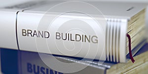 Brand Building - Business Book Title. 3D.
