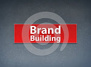 Brand Building Red Banner Abstract Background