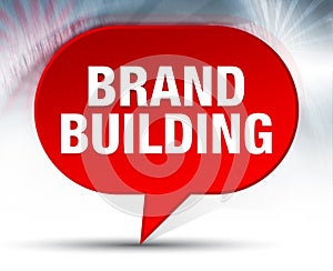 Brand Building Red Bubble Background