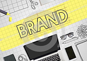 Brand Copyright Name Draft Graphic Concept photo