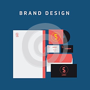 Brand design. Vector illustration decorative design