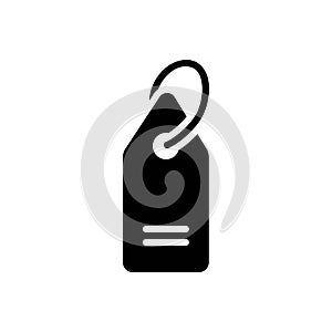 Black solid icon for Brand, label and variety