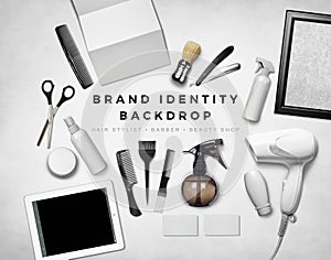 BRAND IDENTITY MOCKUP GRAPHIC BACKGROUND HERO IMAGE HEADER