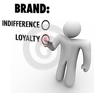 Brand Loyalty Vs Indifference Customer Chooses Preference