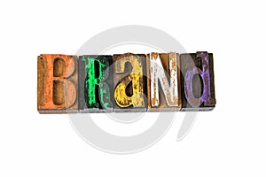 Brand. Marketing, trust, identity and logo, abstract background