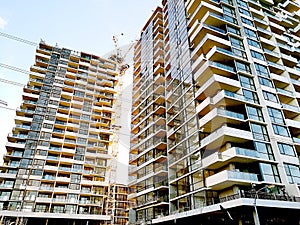 Brand new apartment buildings photo