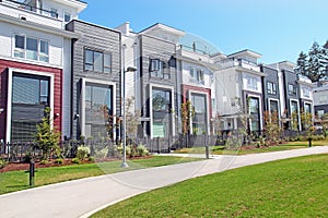 Brand new Contemporary homes in the suburbs of Canada