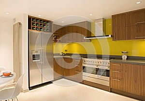 Brand New Contemporary Walnut Kitchen