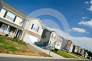 Brand new housing development near Charlotte, North Carolina