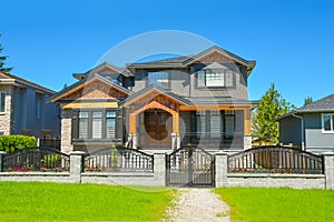 Brand new luxury family house in suburbs of Vancouver, Canada.