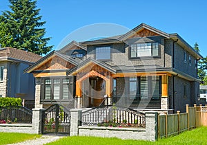 Brand new luxury family house in suburbs of Vancouver, Canada.