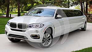 Brand new Premium luxury VIP BMW european limousine for exclusive clients, actors, models, Hollywood actress luxurious car