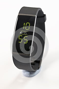 A brand new Smartwatch with Large Color Display, Fitness Tracker, isolated on a white background