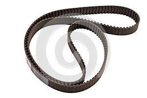 Brand new Timing Belt set isolated above white background