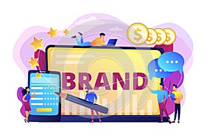 Brand reputation concept vector illustration