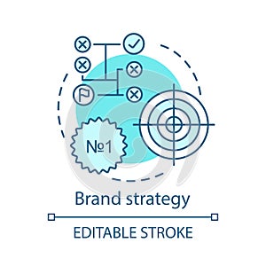 Brand strategy concept icon