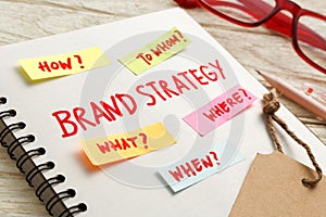 Brand strategy marketing concept photo